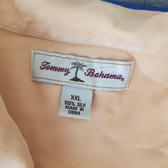 Tommy Bahama Coral Short Sleeve Silk Shirt Men's XXL - Picture 6 of 7